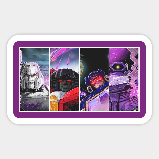 Decepticon ranks Sticker by rickmac88